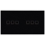 Rahmen Touch-Panel Doppelt 3+3 Glas Schwarz