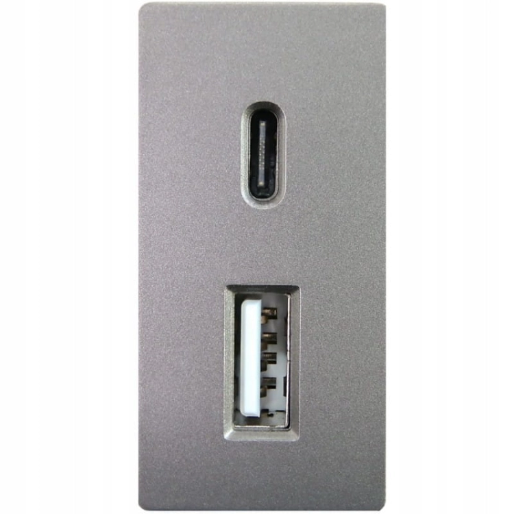 Modul Steckdose Schnelle Doppel-USB-Ladesteckdose Typ A+C 20 Wat Für Rahmen MIUUN