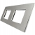 Doppelrahmen Aluminium Silber