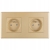 Doppelsteckdose Gold Set PVC-Doppelrahmen Und 2 X Steckdose