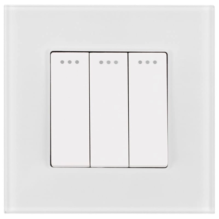 Schalter Wechselschalter Dreifach Glas