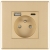 Steckdose Mit Erdungsstift Gold + USB A+C Steckdose 20W Set Mit PVC-Rahmen