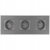 Dreifach-Steckdose Grau Set PVC-Dreifachrahmen Und 3 X Einzelsteckdose
