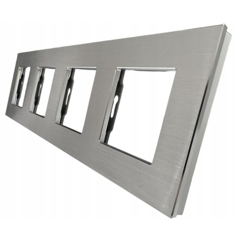 Vierfachrahmen Aluminium Vierfach