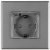 Steckdose Grau Mit Klappdeckel Badezimmer Schuko Mit Schutzkontakt Ohne Erdungsstift Set Mit Rahmen PVC