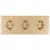 Dreifach-Schuko-Steckdose Gold PVC-Dreifachrahmen Und 3 X Steckdose