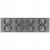 Vierfach-Steckdose Grau Erdungsstift Set PVC-Vierfachrahmen 4 X Doppelsteckdose