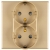Doppelsteckdose Schuko Mit Erdung Ohne Erdungsstift Gold Set Mit PVC-Rahmen