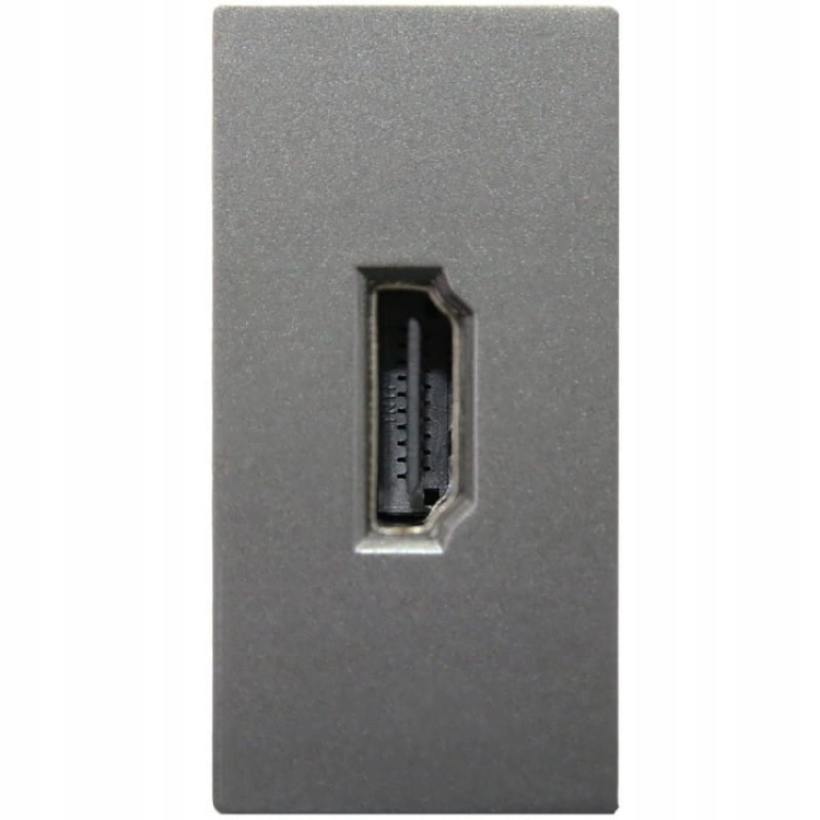 Modul HDMI-Dose Grau Modul Für Rahmen