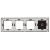 Rahmen Touch-Panel Vierfach 1+S+S+S Glas Schwarz