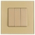 Lichtschalter Dreifach Glas Gold