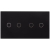 Rahmen Touch-Panel Doppelt 2+2 Glas Schwarz