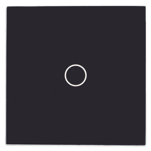 Rahmen Touchpanel Einfach Glas Schwarz Für Modul Eines Einfachen Schalters