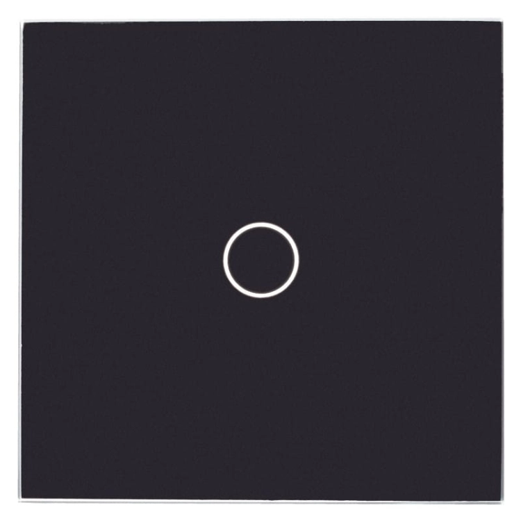 Rahmen Touchpanel Einfach Glas Schwarz Für Modul Eines Einfachen Schalters