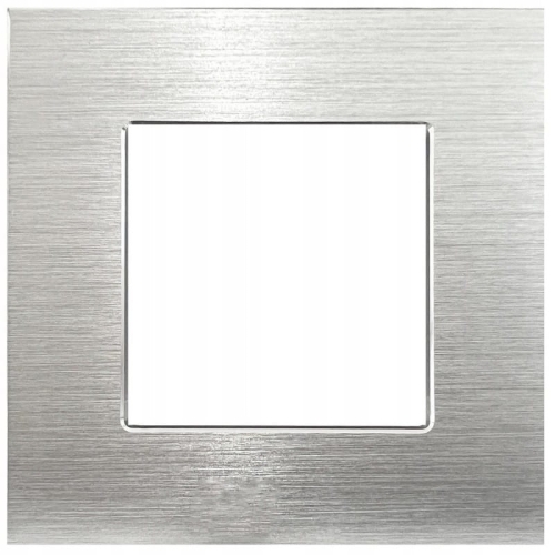 Einfachrahmen Aluminium Silber