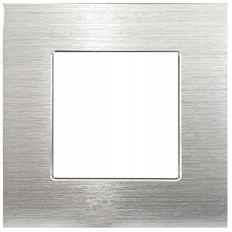 Einfachrahmen Aluminium Silber