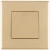 Kreuzschalter Einfach Gold Set Mit PVC-Rahmen