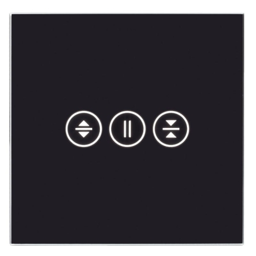 Rahmen Touch-Panel Rollladenschalter Glas Schwarz Für Rollladenschaltermodul