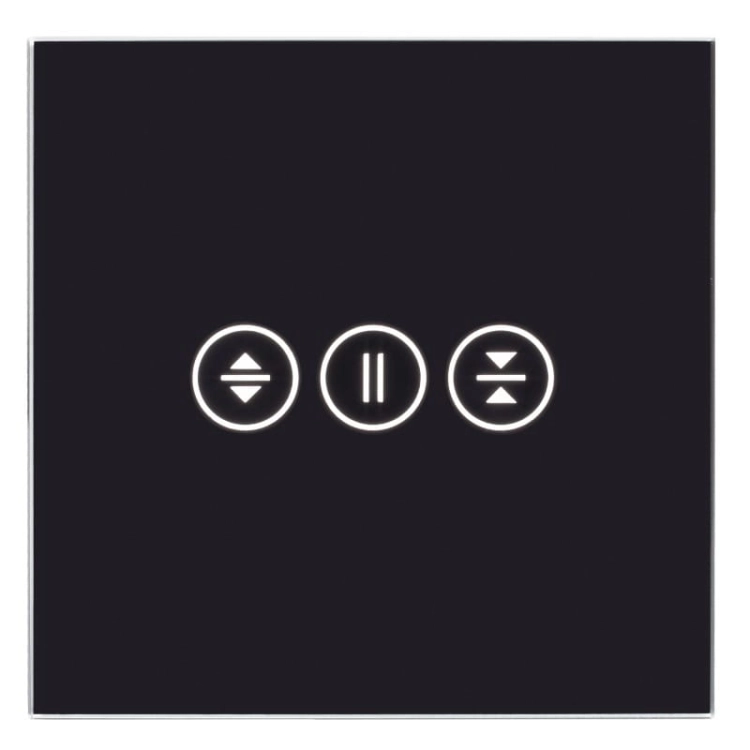 Rahmen Touch-Panel Rollladenschalter Glas Schwarz Für Rollladenschaltermodul